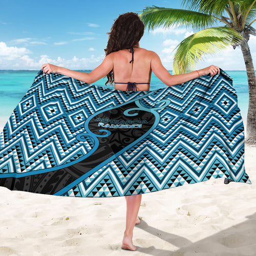 Aotearoa Atua Ranginui Sarong Maori Sky Father Koru Patterns