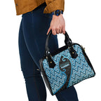 Aotearoa Atua Ranginui Shoulder Handbag Maori Sky Father Koru Patterns
