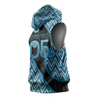 Custom Aotearoa Atua Ranginui Sleeveless Hoodie Maori Sky Father Koru Patterns
