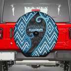 Aotearoa Atua Ranginui Spare Tire Cover Maori Sky Father Koru Patterns