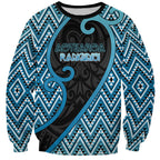 Custom Aotearoa Atua Ranginui Sweatshirt Maori Sky Father Koru Patterns