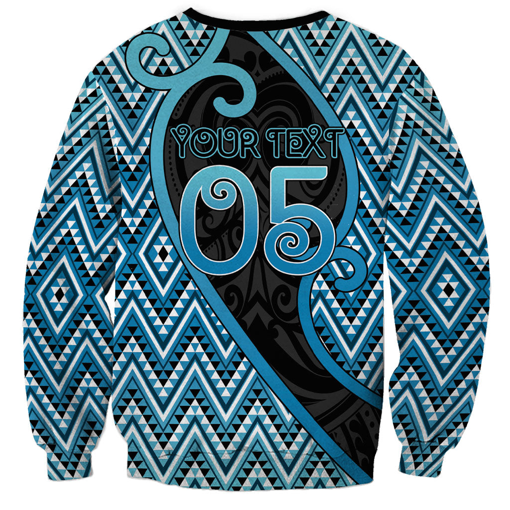 Custom Aotearoa Atua Ranginui Sweatshirt Maori Sky Father Koru Patterns