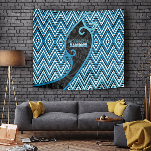 Aotearoa Atua Ranginui Tapestry Maori Sky Father Koru Patterns