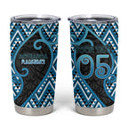 Custom Aotearoa Atua Ranginui Tumbler Cup Maori Sky Father Koru Patterns