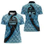 Custom Aotearoa Atua Ranginui Women Polo Shirt Maori Sky Father Koru Patterns