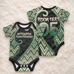 Custom Aotearoa Atua Papatuanuku Baby Onesie Earth Mother Father Koru Patterns