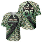 Custom Aotearoa Atua Papatuanuku Baseball Jersey Earth Mother Father Koru Patterns