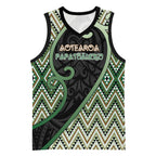 Custom Aotearoa Atua Papatuanuku Basketball Jersey Earth Mother Father Koru Patterns