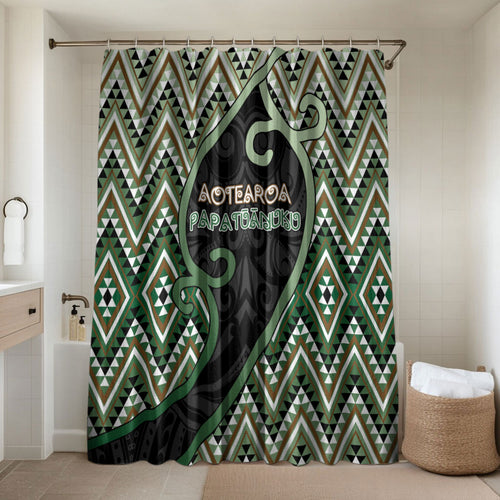 Aotearoa Atua Papatuanuku Bathroom Set Earth Mother Father Koru Patterns