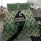 Aotearoa Atua Papatuanuku Bedding Set Earth Mother Father Koru Patterns