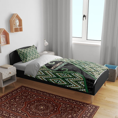 Aotearoa Atua Papatuanuku Bedding Set Earth Mother Father Koru Patterns