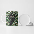 Custom Aotearoa Atua Papatuanuku Ceramic Mug Earth Mother Father Koru Patterns