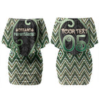 Custom Aotearoa Atua Papatuanuku Couples Matching Off Shoulder Short Dress and Long Sleeve Button Shirt Earth Mother Father Koru Patterns