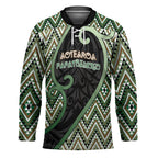 Custom Aotearoa Atua Papatuanuku Hockey Jersey Earth Mother Father Koru Patterns
