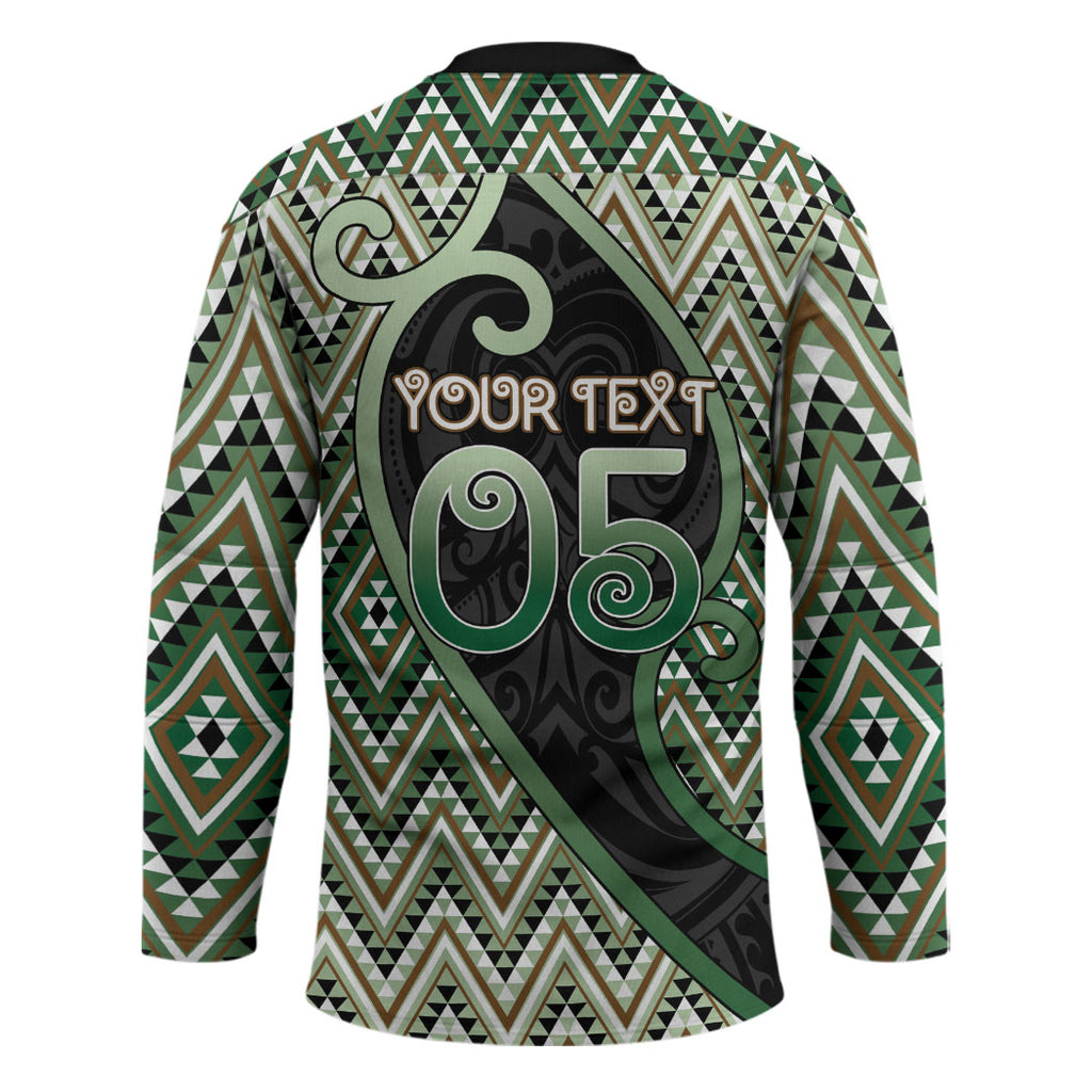 Custom Aotearoa Atua Papatuanuku Hockey Jersey Earth Mother Father Koru Patterns
