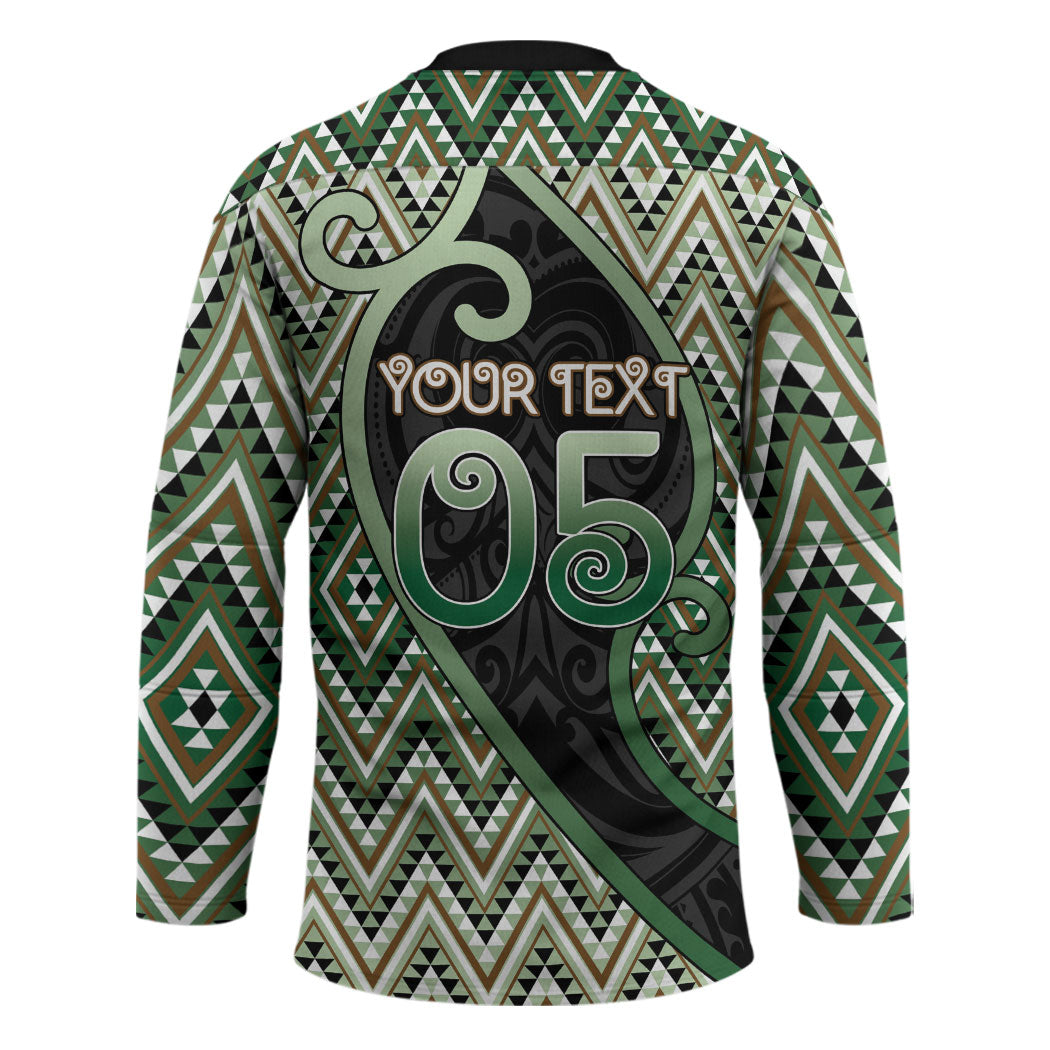 Custom Aotearoa Atua Papatuanuku Hockey Jersey Earth Mother Father Koru Patterns