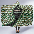 Aotearoa Atua Papatuanuku Hooded Blanket Earth Mother Father Koru Patterns