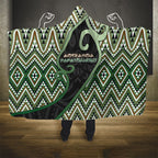 Aotearoa Atua Papatuanuku Hooded Blanket Earth Mother Father Koru Patterns