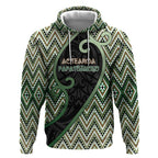 Custom Aotearoa Atua Papatuanuku Hoodie Earth Mother Father Koru Patterns