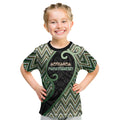 Custom Aotearoa Atua Papatuanuku Kid T Shirt Earth Mother Father Koru Patterns
