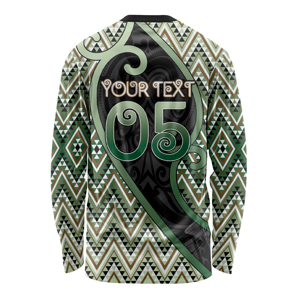 Custom Aotearoa Atua Papatuanuku Long Sleeve Shirt Earth Mother Father Koru Patterns