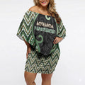 Custom Aotearoa Atua Papatuanuku Off Shoulder Short Dress Earth Mother Father Koru Patterns