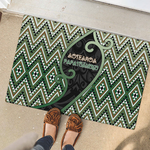 Aotearoa Atua Papatuanuku Rubber Doormat Earth Mother Father Koru Patterns