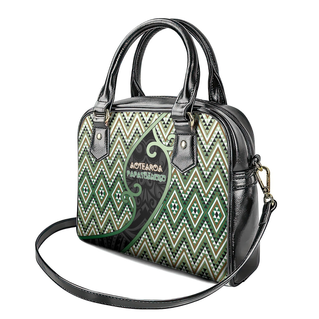 Aotearoa Atua Papatuanuku Shoulder Handbag Earth Mother Father Koru Patterns