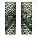 Custom Aotearoa Atua Papatuanuku Skinny Tumbler Earth Mother Father Koru Patterns