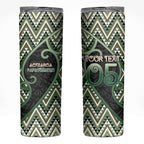 Custom Aotearoa Atua Papatuanuku Skinny Tumbler Earth Mother Father Koru Patterns