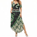 Custom Aotearoa Atua Papatuanuku Summer Maxi Dress Earth Mother Father Koru Patterns