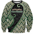 Custom Aotearoa Atua Papatuanuku Sweatshirt Earth Mother Father Koru Patterns