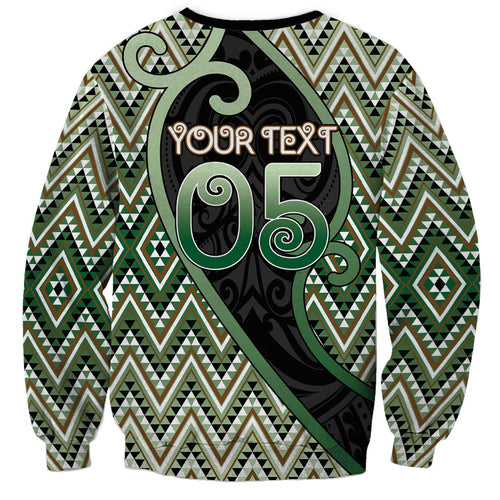 Custom Aotearoa Atua Papatuanuku Sweatshirt Earth Mother Father Koru Patterns