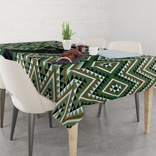Aotearoa Atua Papatuanuku Tablecloth Earth Mother Father Koru Patterns