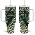 Custom Aotearoa Atua Papatuanuku Tumbler With Handle Earth Mother Father Koru Patterns