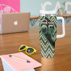 Custom Aotearoa Atua Papatuanuku Tumbler With Handle Earth Mother Father Koru Patterns