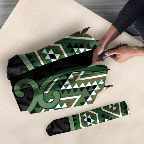 Aotearoa Atua Papatuanuku Umbrella Earth Mother Father Koru Patterns