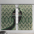 Aotearoa Atua Papatuanuku Window Curtain Earth Mother Father Koru Patterns