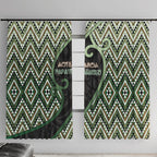 Aotearoa Atua Papatuanuku Window Curtain Earth Mother Father Koru Patterns