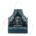 Ngati Kahungunu Aotearoa Meri Kirihimete Apron Maori Kiwi Bird Silver Fern Koru Pattern