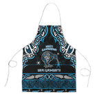Ngati Kahungunu Aotearoa Meri Kirihimete Apron Maori Kiwi Bird Silver Fern Koru Pattern