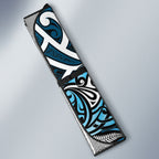 Ngati Kahungunu Aotearoa Meri Kirihimete Auto Sun Shade Maori Kiwi Bird Silver Fern Koru Pattern