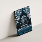 Ngati Kahungunu Aotearoa Meri Kirihimete Canvas Wall Art Maori Kiwi Bird Silver Fern Koru Pattern