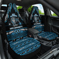 Ngati Kahungunu Aotearoa Meri Kirihimete Car Seat Cover Maori Kiwi Bird Silver Fern Koru Pattern