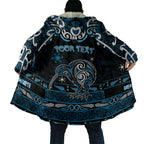 Personalised Ngati Kahungunu Aotearoa Meri Kirihimete Cloak Maori Kiwi Bird Silver Fern Koru Pattern