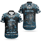 Personalised Ngati Kahungunu Aotearoa Meri Kirihimete Couples Matching Summer Maxi Dress and Hawaiian Shirt Maori Kiwi Bird Silver Fern Koru Pattern