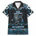 Personalised Ngati Kahungunu Aotearoa Meri Kirihimete Hawaiian Shirt Maori Kiwi Bird Silver Fern Koru Pattern