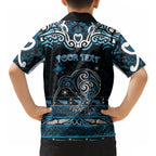 Personalised Ngati Kahungunu Aotearoa Meri Kirihimete Hawaiian Shirt Maori Kiwi Bird Silver Fern Koru Pattern