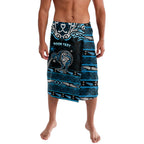 Personalised Ngati Kahungunu Aotearoa Meri Kirihimete Lavalava Maori Kiwi Bird Silver Fern Koru Pattern