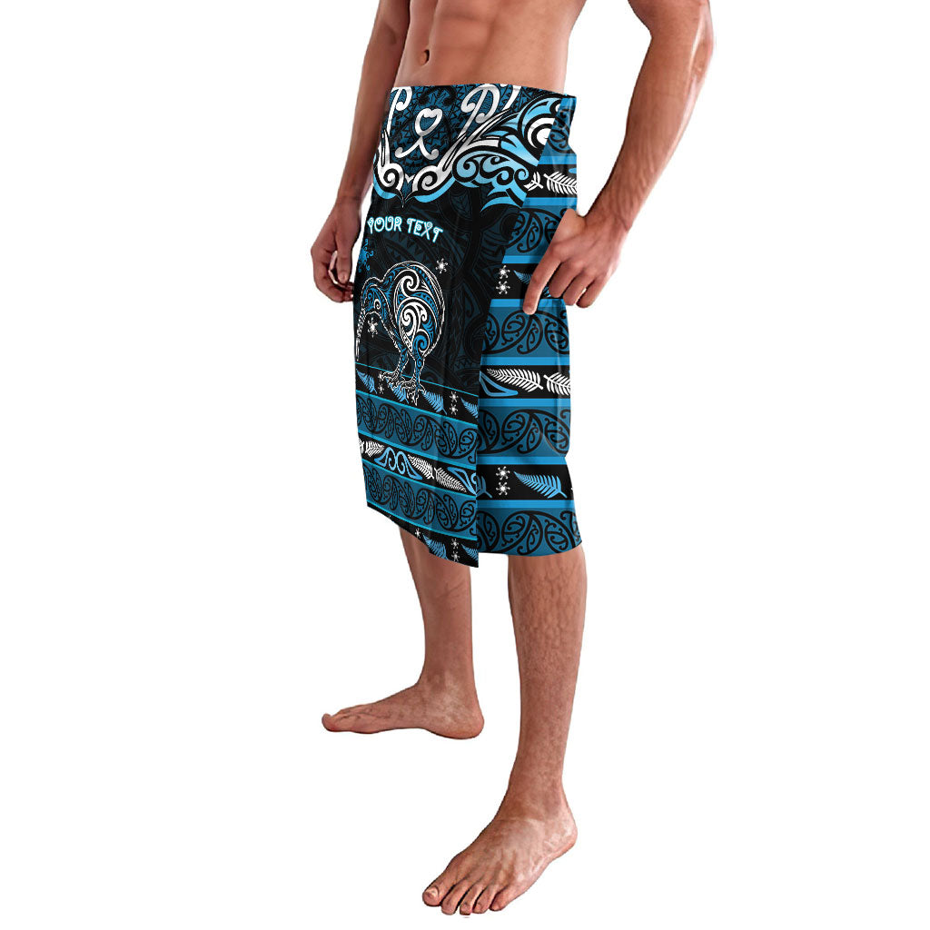 Personalised Ngati Kahungunu Aotearoa Meri Kirihimete Lavalava Maori Kiwi Bird Silver Fern Koru Pattern